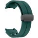 Ремешок Deexe Aurora Strap для Samsung Galaxy Watch 4 / 4 Classic / 5 / 5 Pro / 6 / 6 Classic / 7 / FE - Dark Green (358120DG). Фото 3 из 8