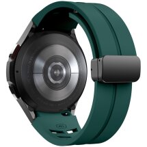 Ремешок Deexe Aurora Strap для Samsung Galaxy Watch 4 / 4 Classic / 5 / 5 Pro / 6 / 6 Classic / 7 / FE - Dark Green: фото 1 из 8