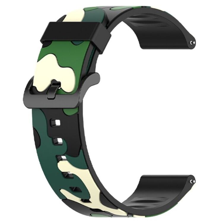 Ремешок Deexe Camo Style для часов с шириной крепления 22мм - Green: фото 3 из 9