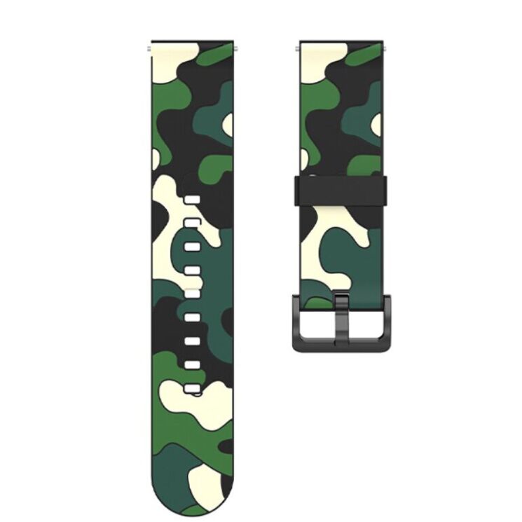 Ремешок Deexe Camo Style для часов с шириной крепления 22мм - Green: фото 5 из 9