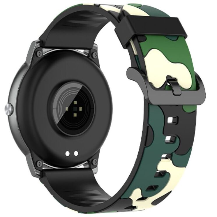 Ремешок Deexe Camo Style для часов с шириной крепления 22мм - Green: фото 1 из 9