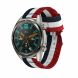 Ремешок Deexe Canvas Style для Huawei Watch GT / Watch GT2 46mm / Watch GT 2e - Red / White / Blue (216908A). Фото 2 из 5
