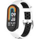 Ремешок Deexe Dot Color для Xiaomi Mi Smart Band 8 / 9 - White / Black (359412WB). Фото 2 из 9