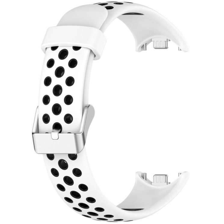 Ремешок Deexe Dot Color для Xiaomi Mi Smart Band 8 / 9 - White / Black: фото 3 из 9