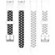 Ремешок Deexe Dot Color для Xiaomi Mi Smart Band 8 / 9 - White / Black (359412WB). Фото 5 из 9