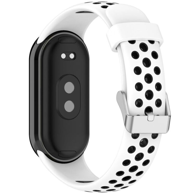 Ремешок Deexe Dot Color для Xiaomi Mi Smart Band 8 / 9 - White / Black: фото 1 из 9