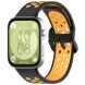 Ремінець Deexe Dual Color для Huawei Watch Fit 3 - Black / Yellow (357105BY). Фото 4 з 7