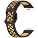 Ремінець Deexe Dual Color для Huawei Watch Fit 3 - Black / Yellow (357105BY). Фото 2 з 7