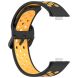 Ремінець Deexe Dual Color для Huawei Watch Fit 3 - Black / Yellow (357105BY). Фото 3 з 7