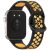 Ремешок Deexe Dual Color для Huawei Watch Fit 3 - Black / Yellow: фото 1 из 7