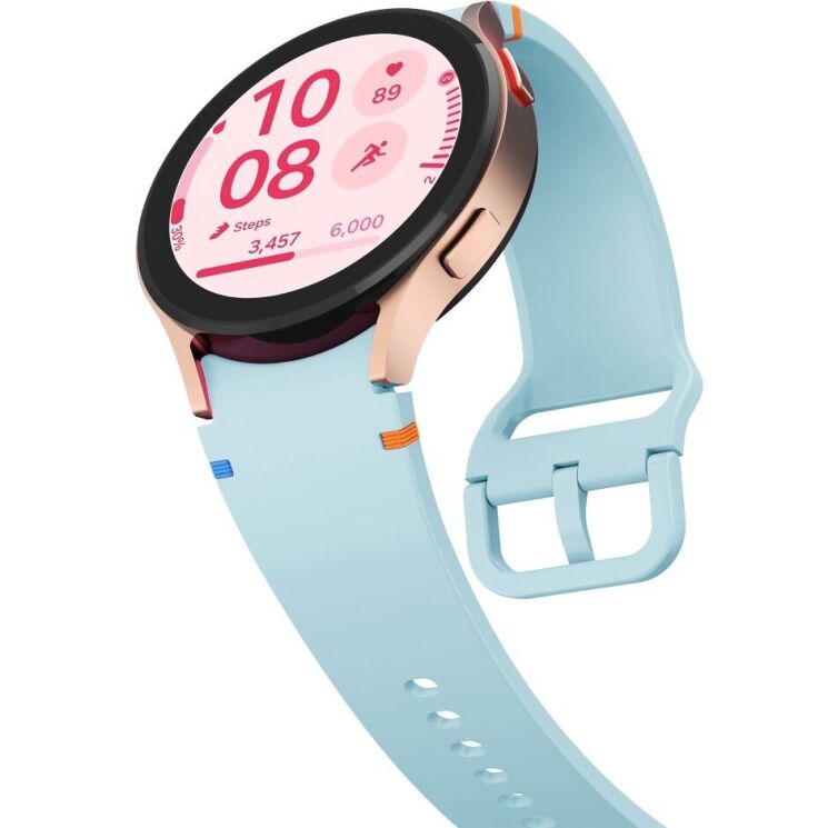 Ремешок Deexe Elino Strap для Samsung Galaxy Watch 4 / 5 / 6 / 7 / FE (40mm) - Baby Blue: фото 4 из 6