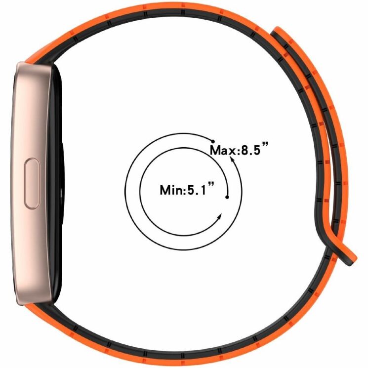 Ремешок Deexe Flexible Fit для Huawei Band 8 / 9 / 10 - Pink / Starlight: фото 6 из 6