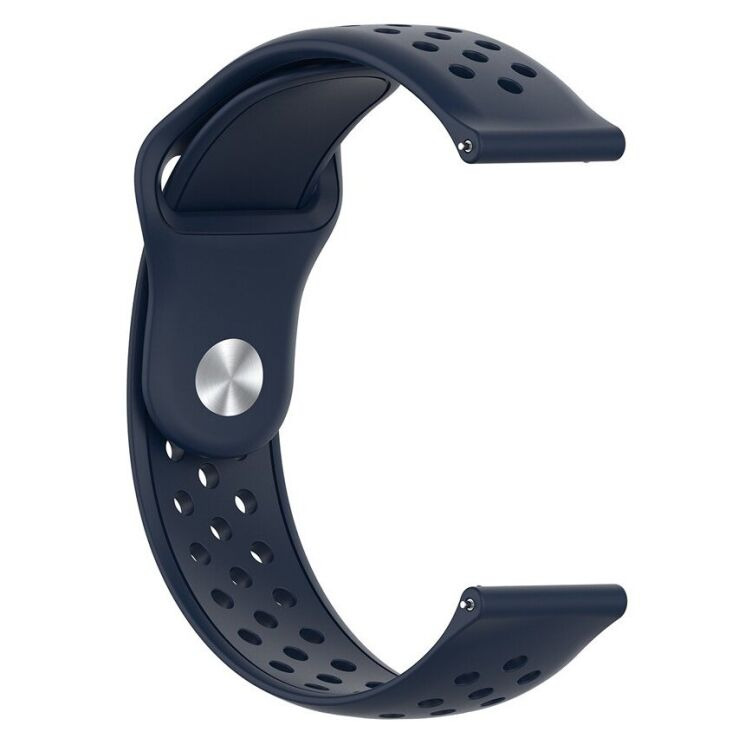 Ремешок Deexe Holes Strap для Samsung Galaxy Gear S3 - Dark Blue: фото 3 из 4