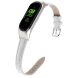 Ремешок Deexe Leather Strap для Xiaomi Mi Smart Band 8 / 9 - White (326017W). Фото 3 из 5