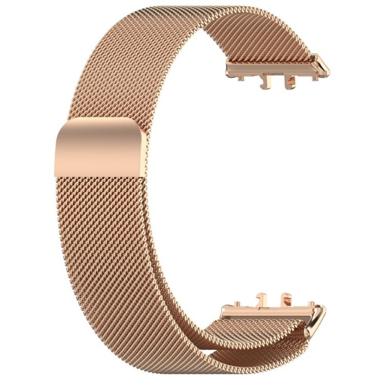 Ремешок Deexe Milanese Loop для Samsung Galaxy Fit 3 - Rose Gold: фото 4 из 7
