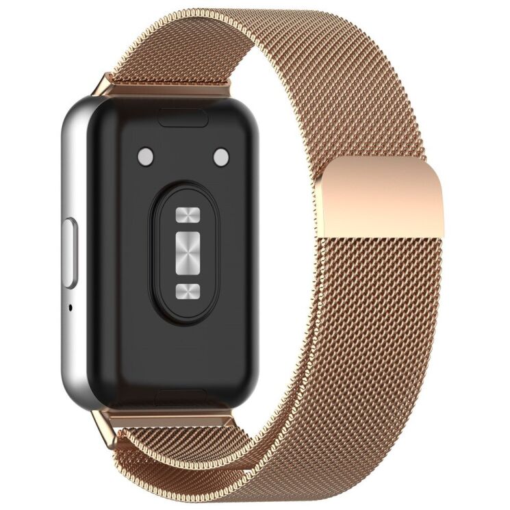 Ремешок Deexe Milanese Loop для Samsung Galaxy Fit 3 - Rose Gold: фото 2 из 7