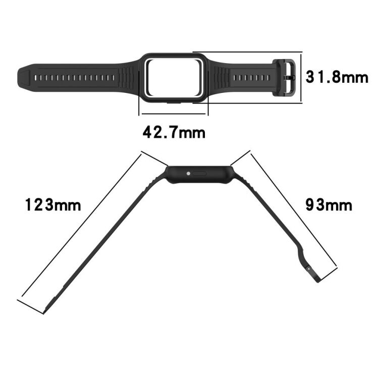 Ремінець Deexe Prime Strap для Huawei Band 7 / 8 / 9 - Light Pink: фото 6 з 7