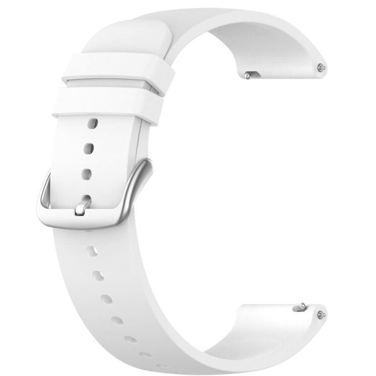 Ремешок Deexe Silicone Band для часов с шириной крепления 22мм - White: фото 3 из 10