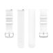 Ремешок Deexe Silicone Band для часов с шириной крепления 22мм - White (895527W). Фото 5 из 10
