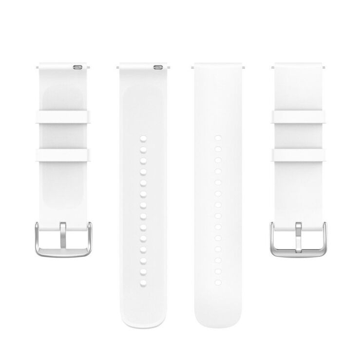 Ремешок Deexe Silicone Band для часов с шириной крепления 22мм - White: фото 5 из 10