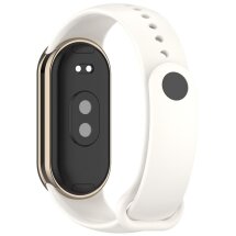 Ремешок Deexe Soft Silicone для Xiaomi Mi Smart Band 8 / 9 - Ivory: фото 1 из 5