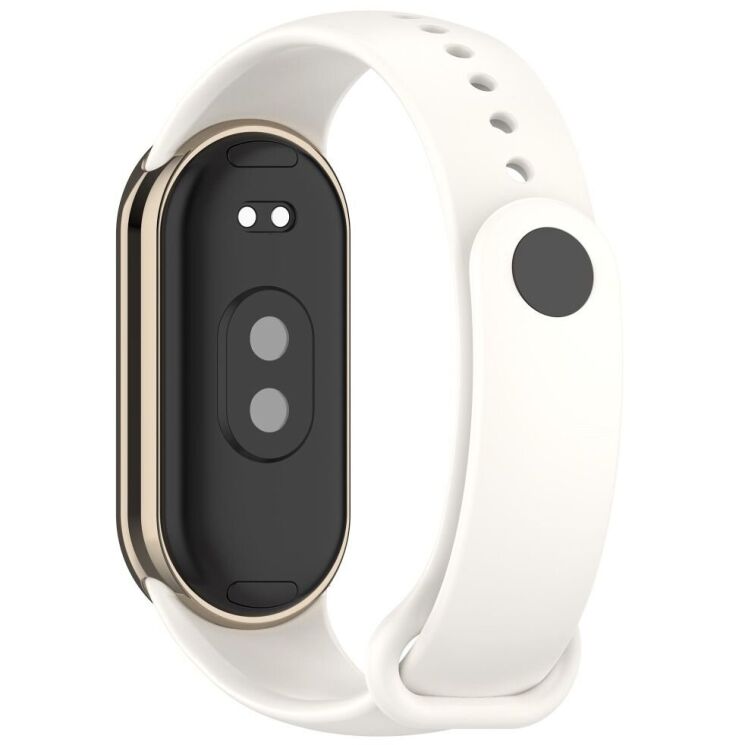 Ремешок Deexe Soft Silicone для Xiaomi Mi Smart Band 8 / 9 - Ivory: фото 1 из 5