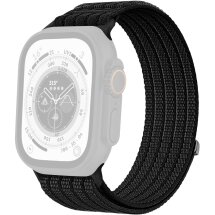 Ремешок Deexe Soft Weave для Apple Watch 49 / 46 / 45 / 44 / SE 44 / 42 (Series 1-3) / Ultra / Ultra 2 / Ultra 3 - Black: фото 1 из 5