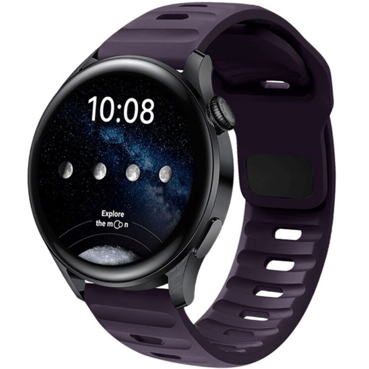 Ремінець Deexe Sport Band для годинників з шириною кріплення 22 мм - Dark Purple: фото 2 з 2