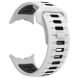 Ремешок Deexe Sport Design для Google Pixel Watch 3 (45mm) - White / Black (380704WB). Фото 1 из 6
