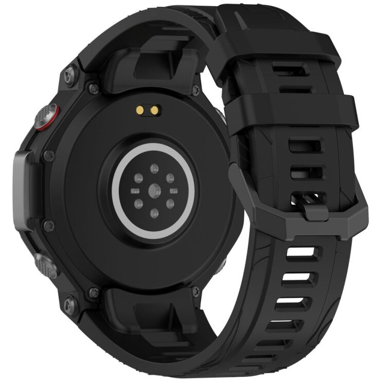 Ремешок Deexe Sport Series для Xiaomi Amazfit T-ReX 3 - Black: фото 1 из 9