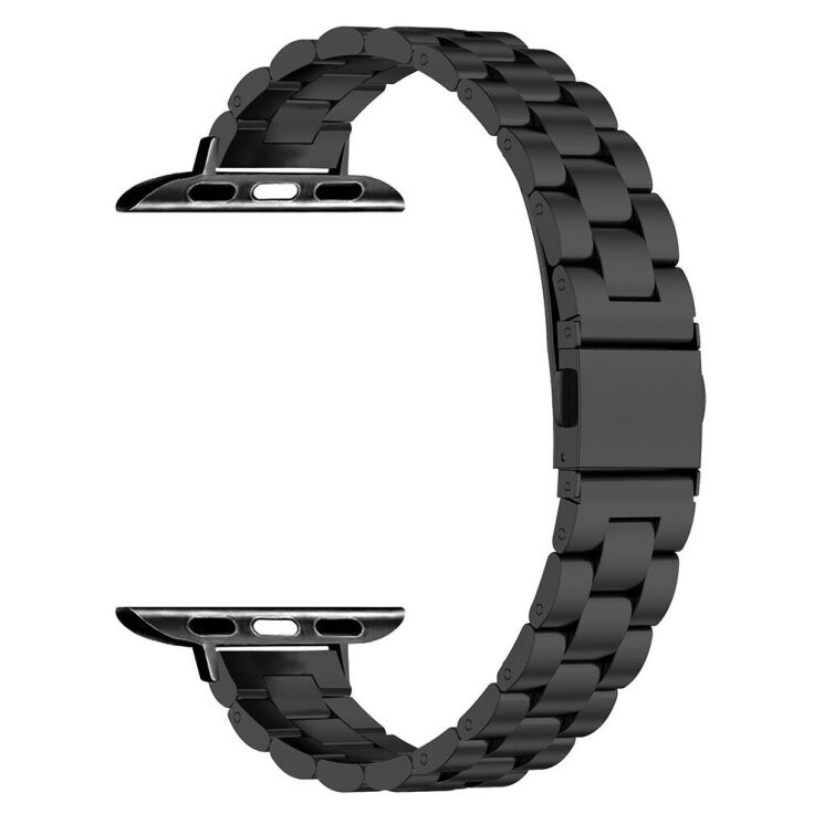 Ремешок Deexe Stainless Bracelet для Apple Watch 46 / 45 / 44 / SE 44 / 42 (Series 1-3) / Ultra / Ultra 2 / Ultra 3 - Black (251348B) Ремешок Deexe Stainless Bracelet для Apple Watch 46 / 45 / 44 / SE 44 / 42 (Series 1-3) / Ultra / Ultra 2 / Ultra 3 - Black: фото 2 из 5