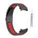 Ремешок Deexe Stainless Steel для Samsung Galaxy Watch 4 (40/44mm) / Watch 4 Classic (42/46mm) - Black / Red (284515BR). Фото 3 из 10