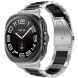 Ремешок Deexe Stainless Steel для Samsung Galaxy Watch 8 (40/44mm) / 8 Classic / Ultra (2025) - Black / Silver (384000BS). Фото 3 из 5