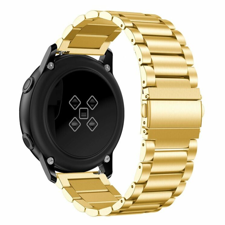 Ремінець Deexe Stainless Steel для Samsung Watch Active - Gold: фото 2 з 5