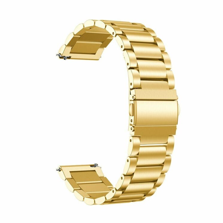 Ремінець Deexe Stainless Steel для Samsung Watch Active - Gold: фото 3 з 5