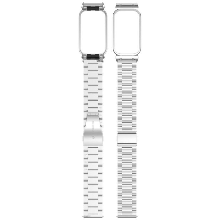 Ремешок Deexe Stainless Steel для Xiaomi Mi Smart Band 9 Active / Redmi Band 3 - Black: фото 13 из 13