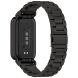 Ремешок Deexe Stainless Steel для Xiaomi Mi Smart Band 9 Active / Redmi Band 3 - Black (372402B). Фото 1 из 13
