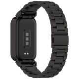 Ремешок Deexe Stainless Steel для Xiaomi Mi Smart Band 9 Active / Redmi Band 3 - Black: фото 1 из 13