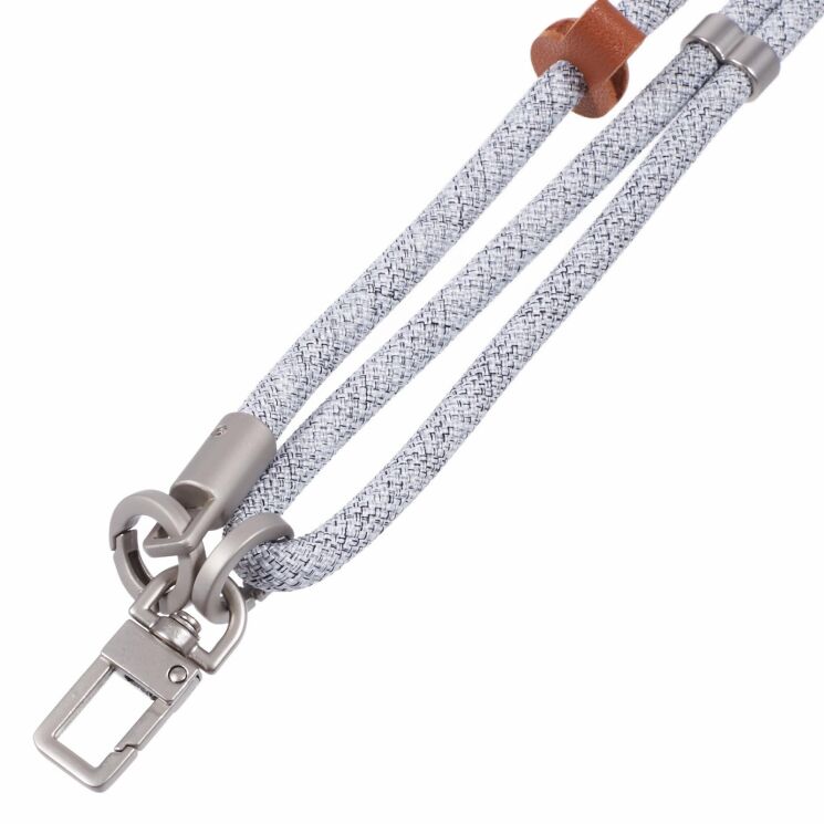 Ремінець для смартфона Deexe Crossbody Strap - Grey / White (983028HW) Ремінець для смартфона Deexe Crossbody Strap - Grey / White: фото 5 з 5