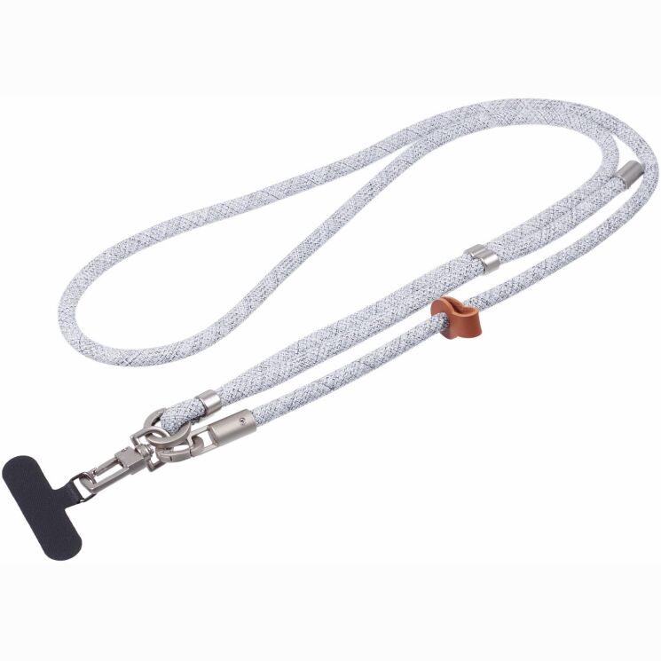 Ремінець для смартфона Deexe Crossbody Strap - Grey / White (983028HW) Ремінець для смартфона Deexe Crossbody Strap - Grey / White: фото 1 з 5