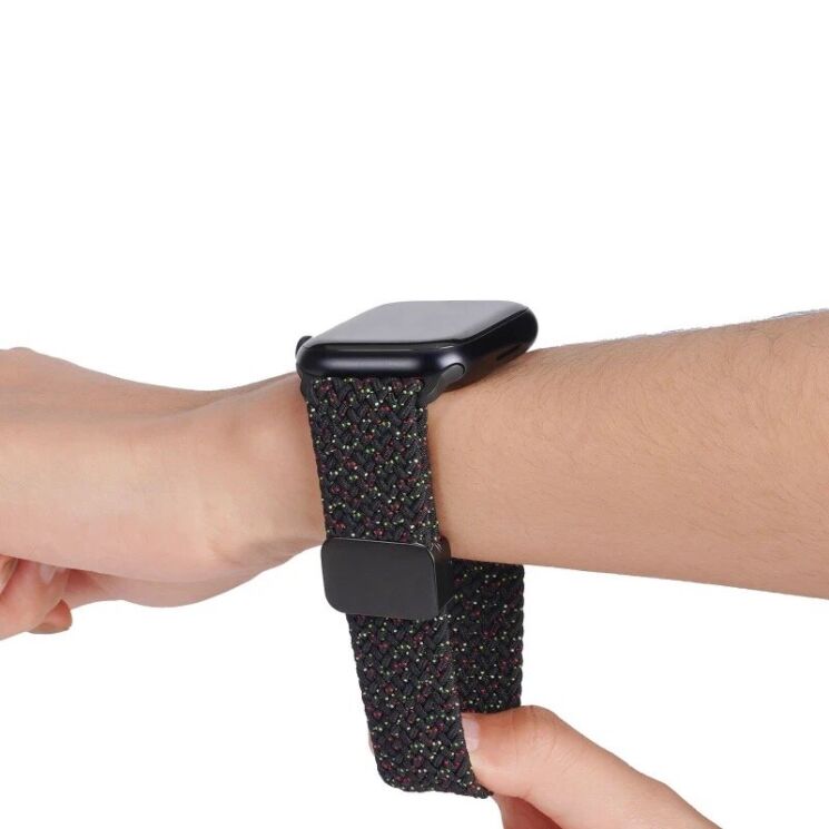 Ремінець DUX DUCIS Mixture Pro Series для Apple Watch 42 (Series 10) / 41 / 40 / SE 40 / 38 - Black Unity: фото 6 з 8