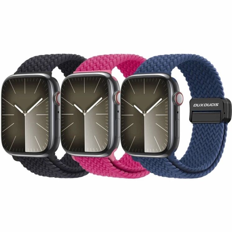 Ремешок DUX DUCIS Mixture Pro Series для Apple Watch 42 (Series 10) / 41 / 40 / SE 40 / 38 - Storm Blue: фото 7 из 7