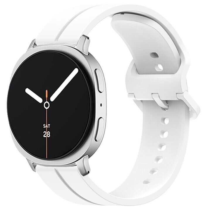 Ремешок KALEBOL Groove Design для Samsung Galaxy Watch 8 (40/44mm) / 8 Classic - White: фото 2 из 5