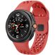 Ремінець KALEBOL Hole Design для Samsung Galaxy Watch 8 (40/44mm) / 8 Classic - Red (384115R). Фото 3 з 7