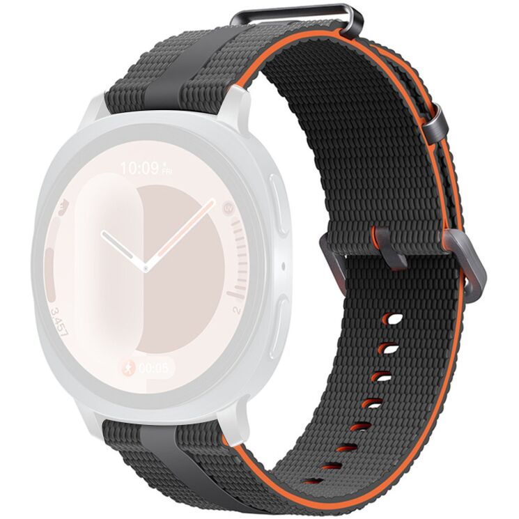 Ремінець Reframe Sport Linear для Samsung Galaxy Watch 8 (40/44mm) / 8 Classic - Grey / Orange: фото 1 з 5
