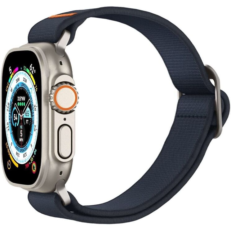 Ремешок Spigen (SGP) Lite Fit Ultra для Apple Watch 46 / 45 / 44 / SE 44 / 42 (Series 1-3) / Ultra / Ultra 2 (AMP05984) - Navy Blue: фото 5 из 20