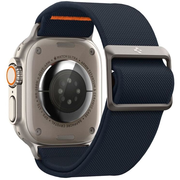 Ремешок Spigen (SGP) Lite Fit Ultra для Apple Watch 46 / 45 / 44 / SE 44 / 42 (Series 1-3) / Ultra / Ultra 2 (AMP05984) - Navy Blue: фото 6 из 20