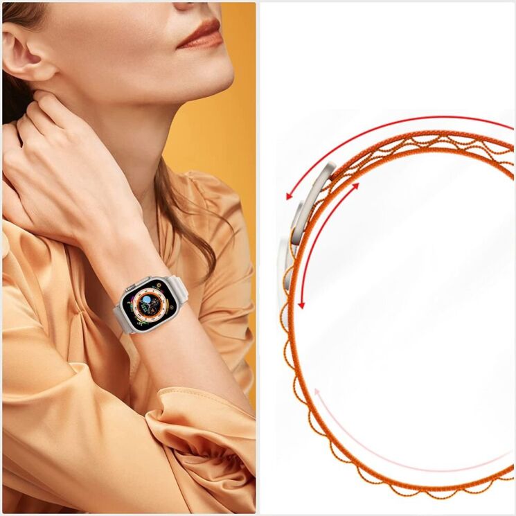 Ремешок Tech-Protect Nylon Pro для Apple Watch 46 / 45 / 44 / SE 44 / 42 (Series 1-3) / Ultra / Ultra 2 - Mousy: фото 5 из 6