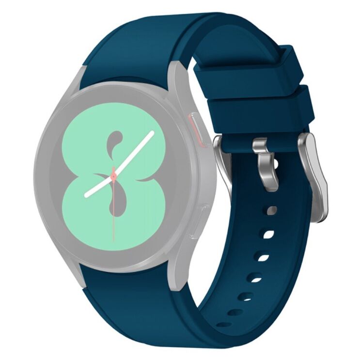 Ремешок UniCase Silicone Band для Samsung Galaxy Watch 4 / 4 Classic / 5 / 5 Pro / 6 / 6 Classic / 7 / FE - Dark Blue: фото 2 из 7