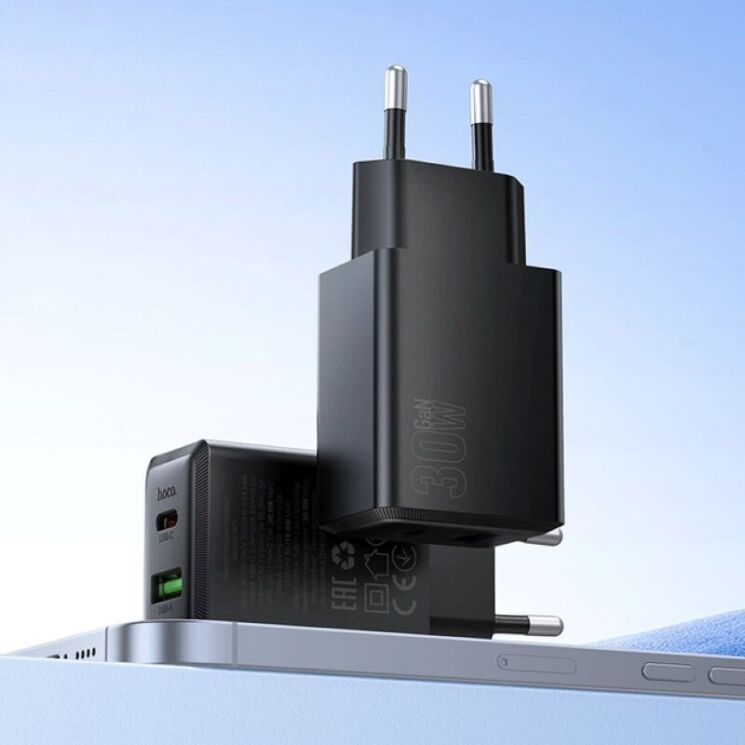 Мережевий зарядний пристрій Hoco N71 PD30W + QC3.0 - White: фото 5 з 6